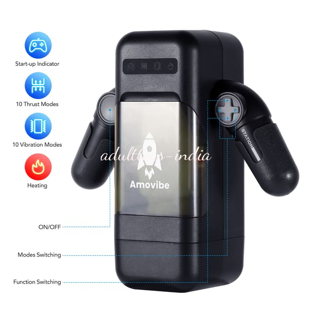 Amovibe Game Cup Automatic Heating Thrusting Masturbator with Phone Holder - Image 7