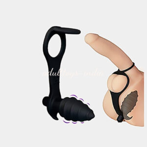 10 Speed Prostate Massager Black Vibrating Anal Plug