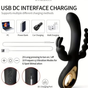 3 In 1 Rabbit G Spot Vibrator For Couple