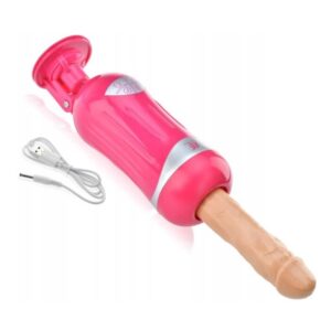 Augus Love Realistic Thrusting Dildo Sex Machine-Pink