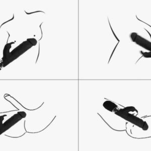 Black Veined Rabbit Multi Speed Vibrator