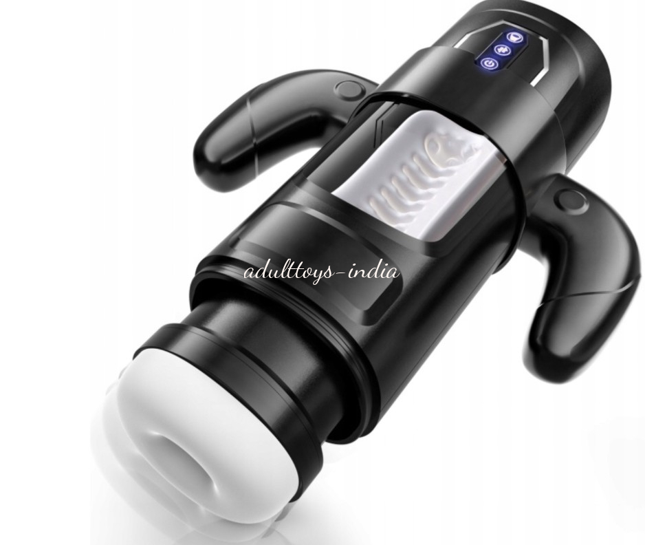 1 In 3 Automatic Power Play Male Masturbator Cup With 6 Thrusting and 3 Sucking And 9 Vibration Modes - Image 3