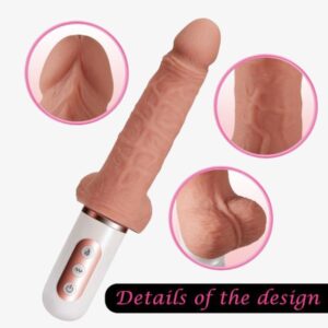 Loveaider Up Down 40° Heating Realistic Skin Automatic Dildo For Women