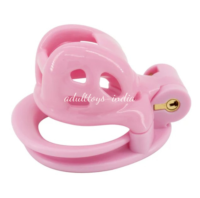 Super Mini Baby Penis Pink Male Chastity Cage Device - Image 5