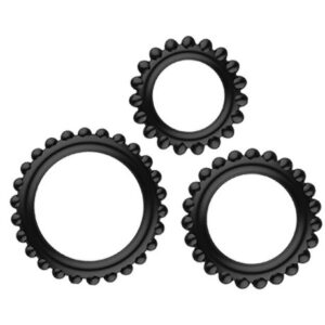 Baile Titan Black 3Pcs Set Cock Ring For Men