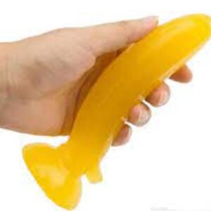 Strong Suction Cup With Fruit Yellow Banana Dildo For Women