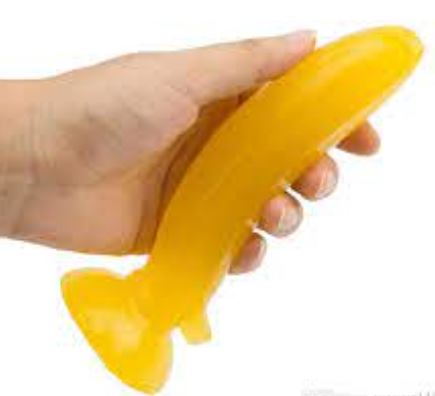 Strong Suction Cup With Fruit Yellow Banana Dildo For Women - Image 2