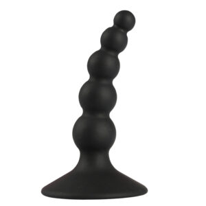 10 Cm 100% Waterproof Anal Plug Prostate Massage Black 5 Beads Sex Toys for Men