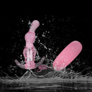 3 Beaded Anal Vibrator For Women Pink