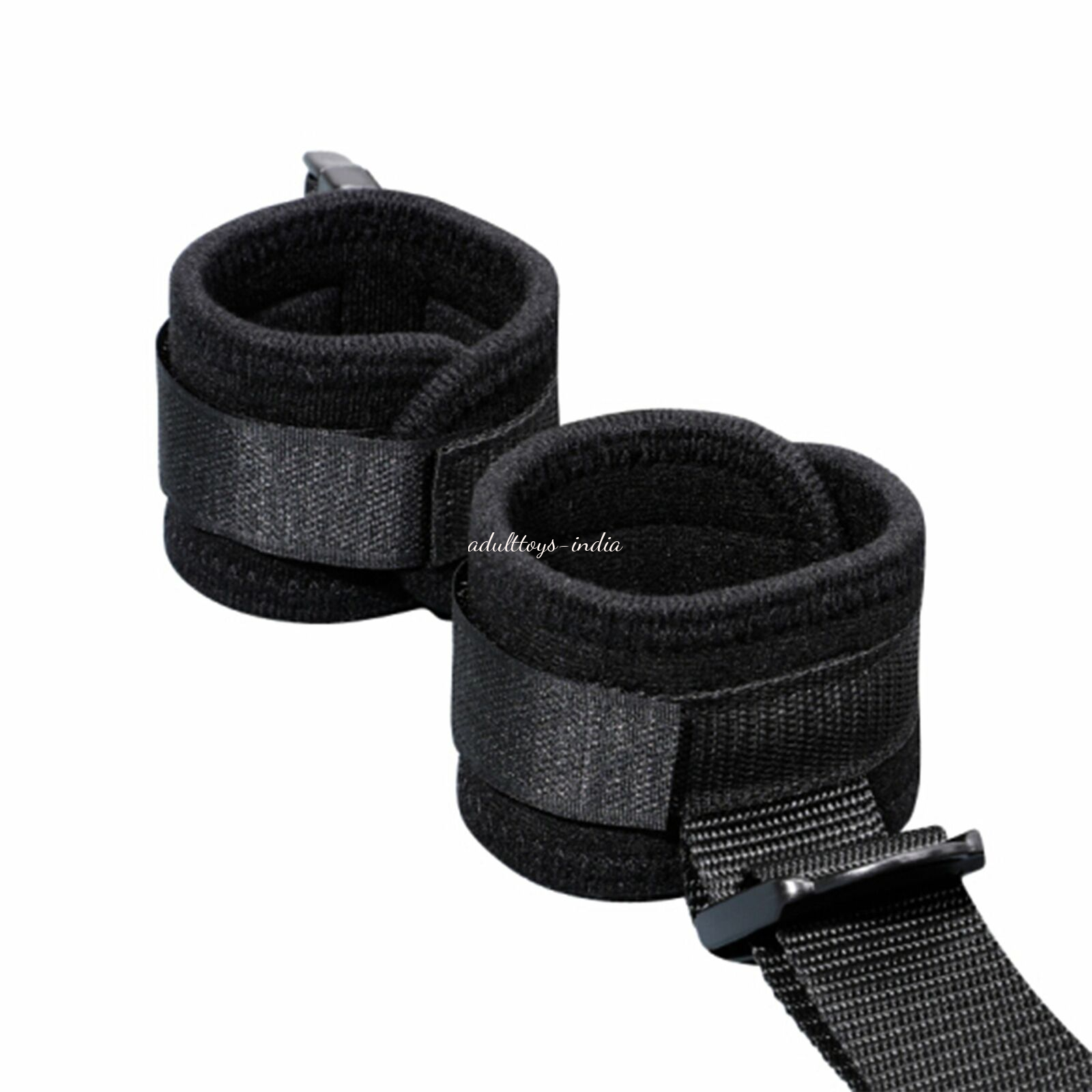 Black Adjustable Bondage Slave Restraint Kits 4 Way Handcuffs Ankle Binding For Women - Image 5