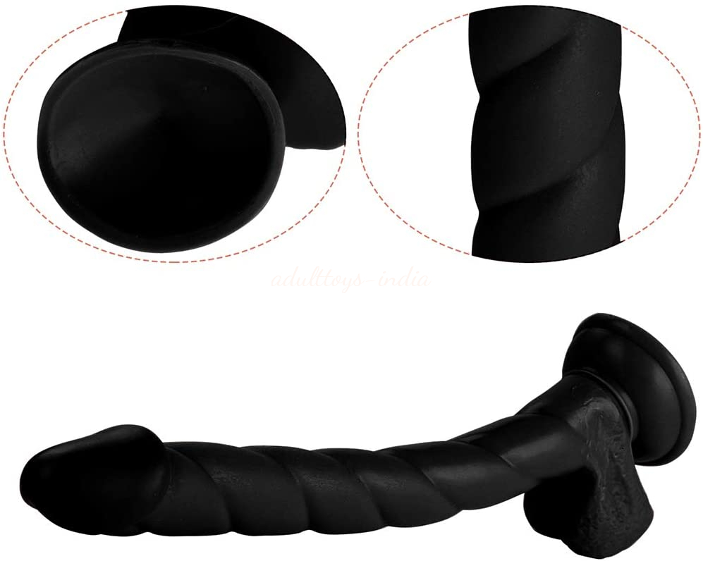 Long Lean Realistic Silicone Black Penis 30.5CM Women Anal And Vagina Using - Image 2