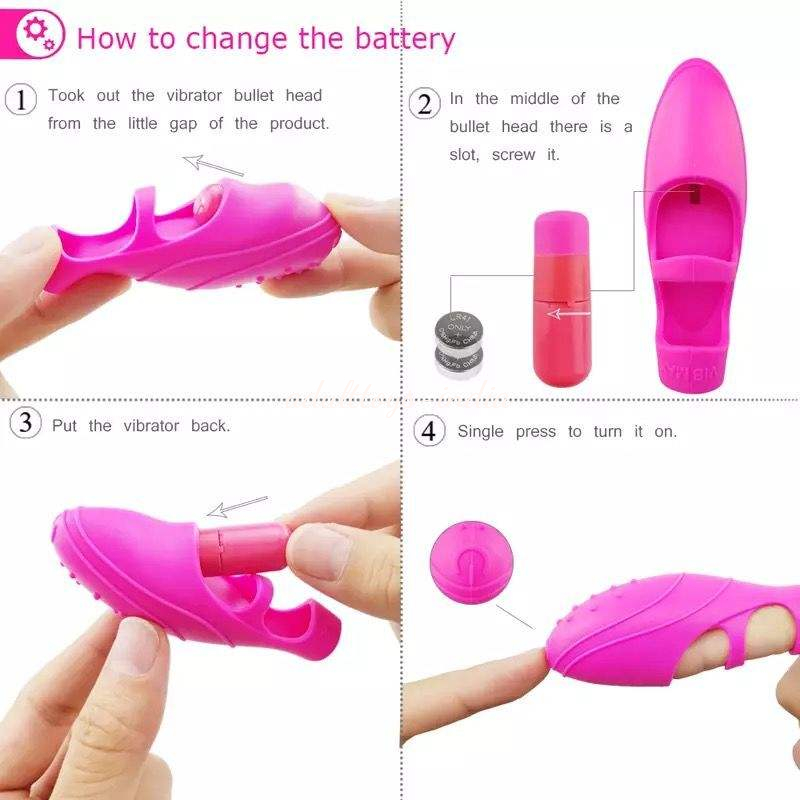 Best Clitoris Vagina Pussy Dancing Finger Vibrator Pink - Image 2
