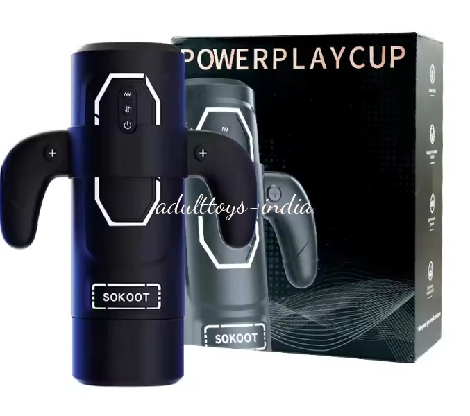 1 In 3 Automatic Power Play Male Masturbator Cup With 6 Thrusting and 3 Sucking And 9 Vibration Modes - Image 7