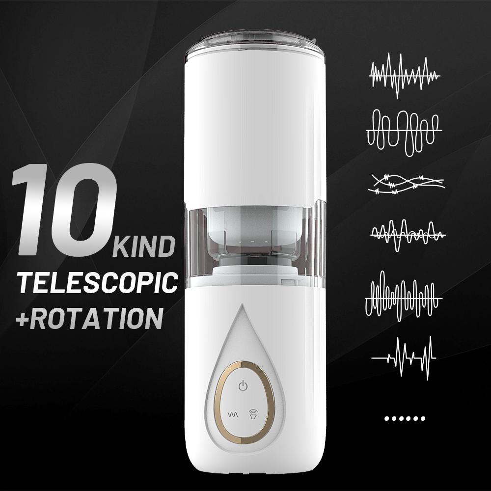 TOUCH Telescopic Rotation Electric Automatic Heating Hand Free Masturbation Cup - Image 2