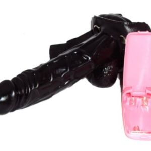 Black Strap On Hollow Penis Dildo For Men