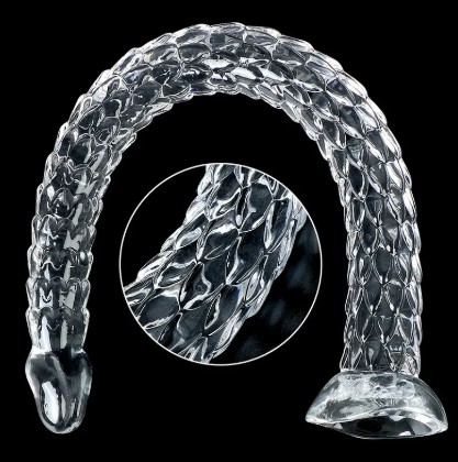50cm Transparent Crystal Dragon Scale Anal Plug - Image 6