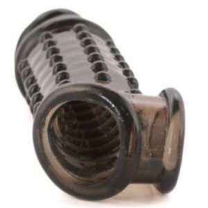 Black Dotted Cock Sleeve Extension For Men