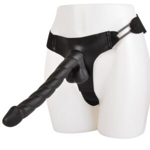 12 Inches Strapon Big Lean Dildo Perfect Fit For Anus And Vagina | Black