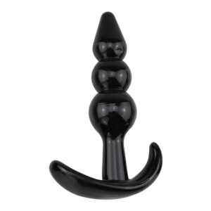 Hot sale 3 Beads Female Male Gay Butt Anal G Spot Massager Butt Plug | Black
