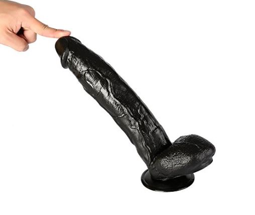 12 inch Black Huge Dildo Extreme Big Realistic Sturdy Suction Cup Penis for Women & men - Image 6