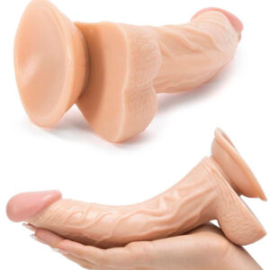 8 Inch Curve Realistic Dildo With Strong Suction Cup