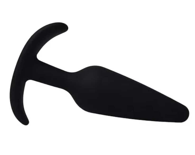 100% Safe Silicone Black Anal Buttplug-Large - Image 2