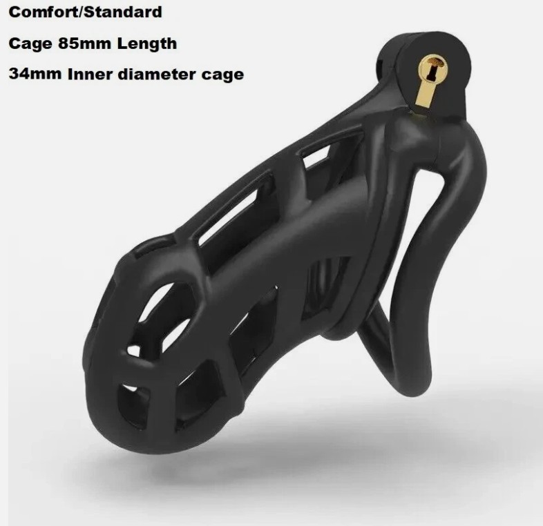 Resin Male Chastity Device Cobra Cock Cage Standard Size For Men - Image 3