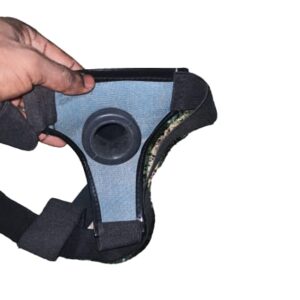 Strap On Hollow Penis Dildo For Men-Black