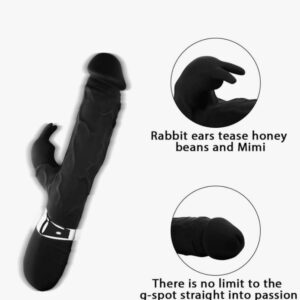 Black Veined Rabbit Multi Speed Vibrator