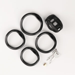 Black New Upgraded NUB Lock Core Chastity Device For Men