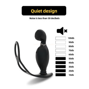 Sperm Lock Ring Prostate Massage Anal Plug Vibrators Anal Sex Toys