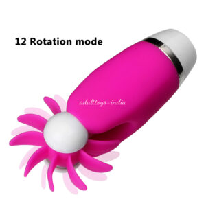 12 Mode Vibrating Rotating Tongue Stimulate Clitoral Sex Toys