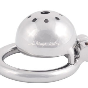 Metal Chastity Device Male Comfortable Virginity Lock Chastity Belt with Small Cage (1.77 inch / 45mm)
