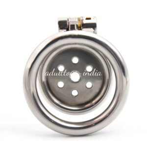 Small Stainless Steel Flat Chastity Device For Men
