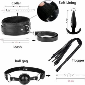 Beginners SM Adult Game BDSM Restraints Sex Toys 15 Pcs Bondage Kit Black