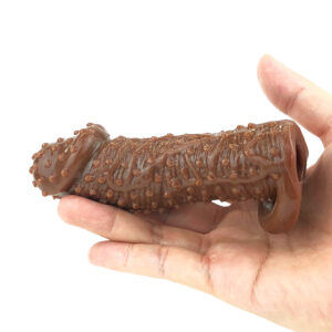 6 Inch Brave Man Choco Brown Penis Enlarge Sleeve For Men