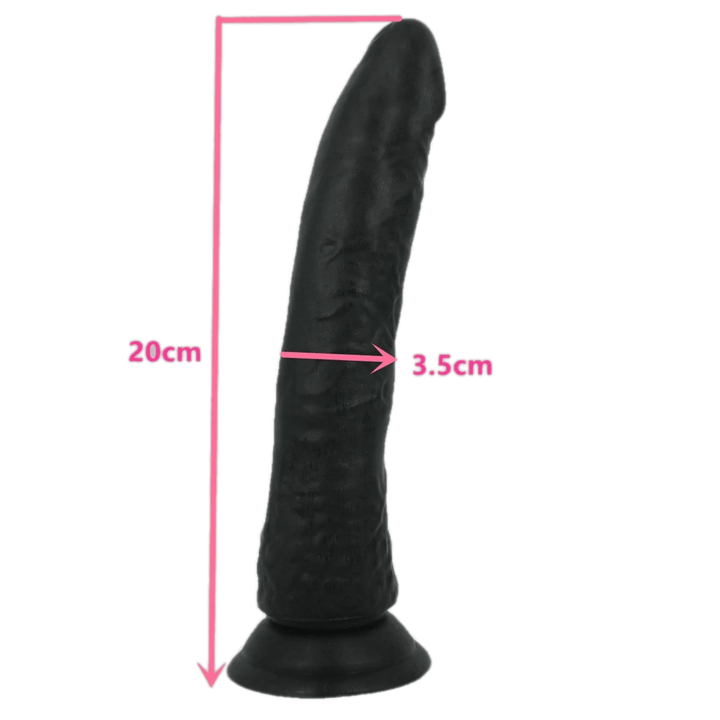 Black Colour 9.5 Inch Big FAAK Premium Quality Silicone Dildo - Image 2