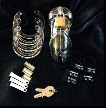 CB-6000 Clear Male Chastity Device Penis Lock Male Chastity - Image 5