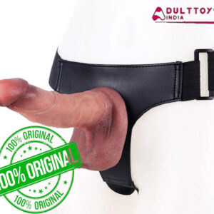 8.3 inches Ultra-Realistic Liquid Silicone Dildo with Elastic Strap-On Harness Kit