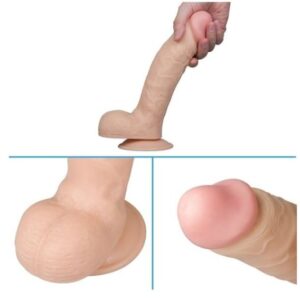 Indian Skin Color 23 cm Dildo Women Sex Toy for Gay Lesbian Dildo