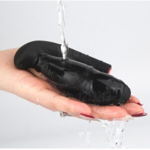 Double layer liquid silicone Black Inflatable anal plug Premium Quality