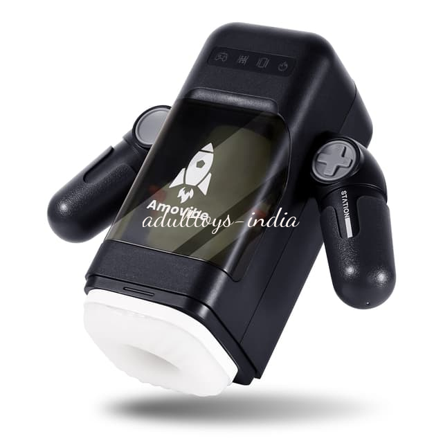 Amovibe Game Cup Automatic Heating Thrusting Masturbator with Phone Holder - Image 6