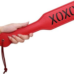 XOXO Spanking Paddle BDSM Whip -Red
