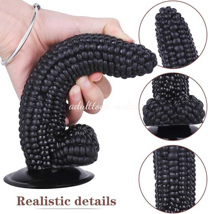 Black Corn Anal Plug Vegetable Dildo Sex Toys For Women - Image 2