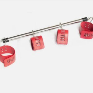 Ankle and Wrist Metal Bar Spreader Bondage Restraint Adult Slave Game