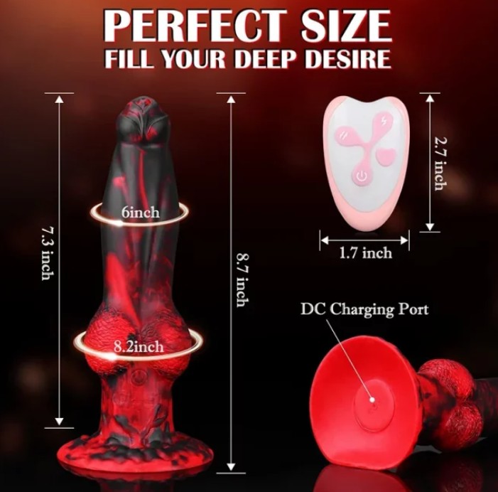 3 In 1 Automatic Wireless Remote Control Dog Thrusting Dildo - Image 6