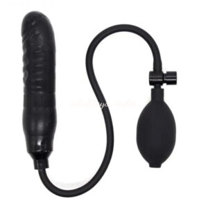 6.49 inches inflatable Soft Realistic Pump Up Expandable Black Dildos Erotic Toy India