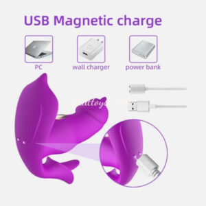 wearable Licking Vibrator Flriting Dildo Butterfly Vibrator For Women