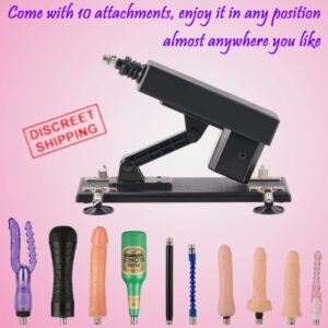 10 Attachment With Electric Love Sex Machine Men Women Automatic Masturbation Sex Toy