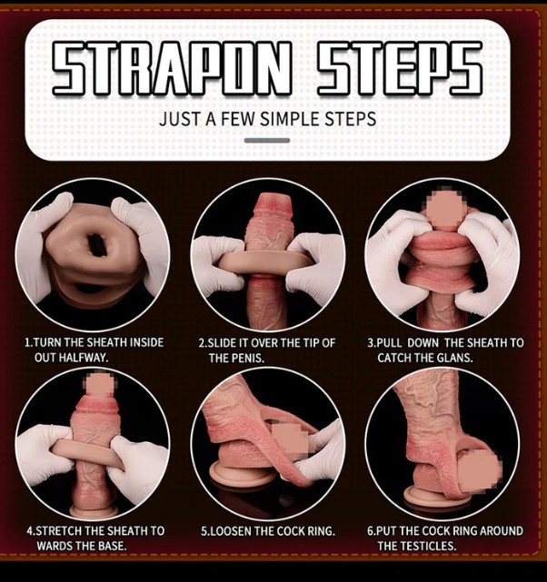 Open-ended Hyper Realistic Penis Sleeve Sex Toys for Men - Image 4